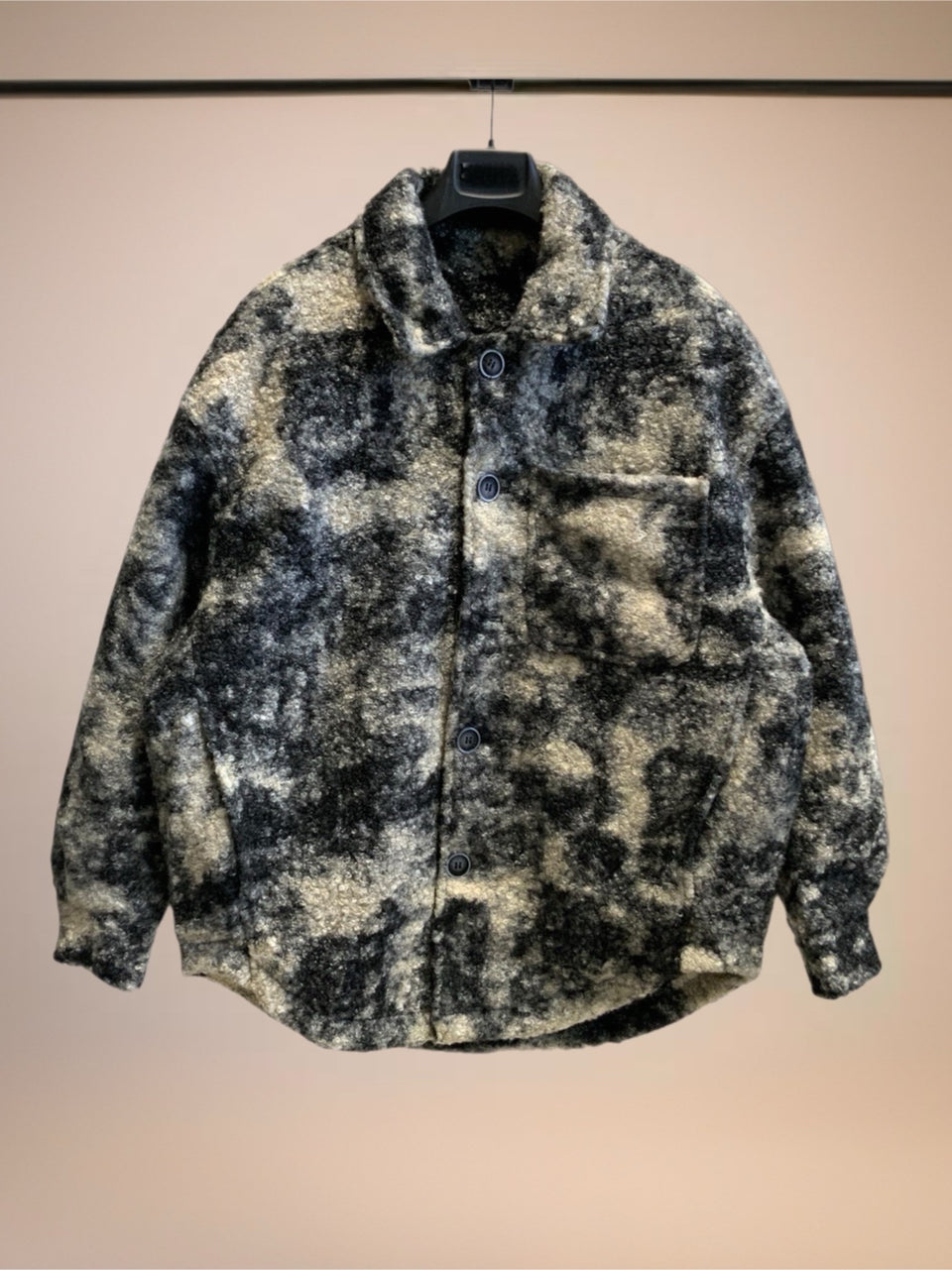 Camicia over pesante fantasia uomo drip