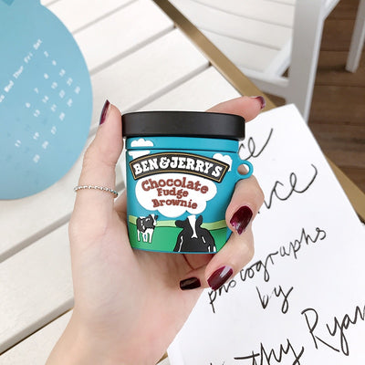 Brand ben jerry chocolate ice cream case For AirPods 1 2 Pro eprolo BAD PEOPLE