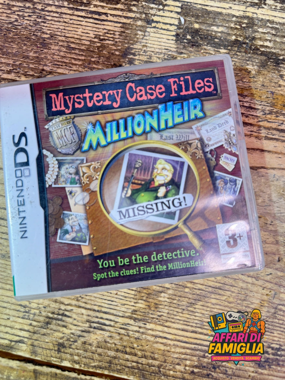 Gioco nintendo ds mystery case files millionheir
