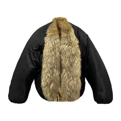 Bomber oversize con eco pelliccia top quality eprolo BAD PEOPLE