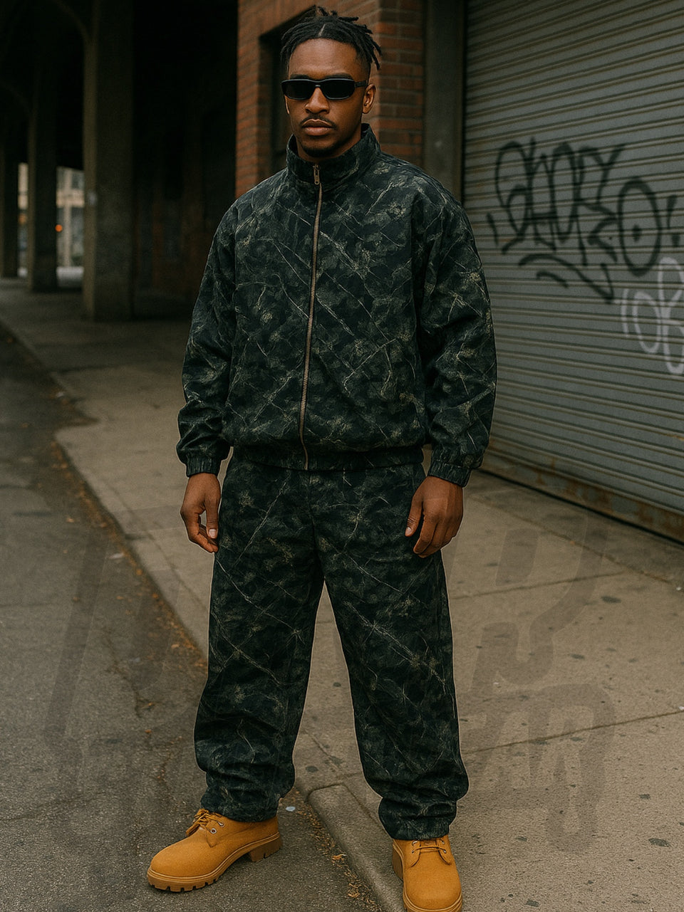 Completo Drip Realtree giacca e pantalone fondo largo