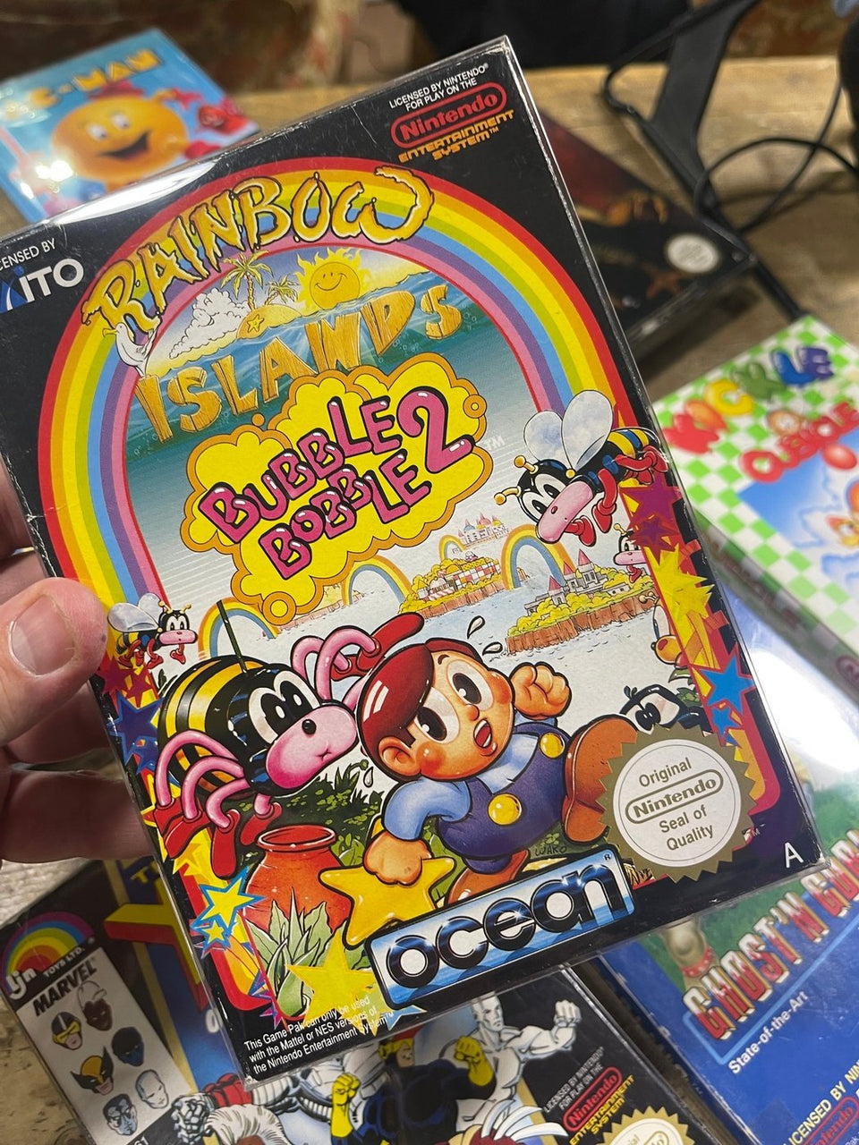 Gioco nintendo nes bunble bubble 2