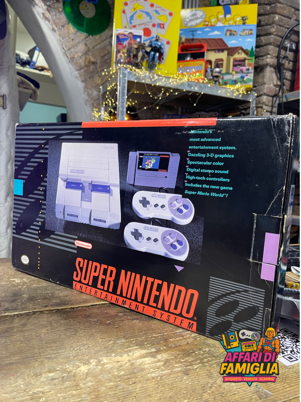 Console snes super nintendo bundle super mario world