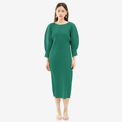 Abito lungo 3d donna Dark Green One Size MUST HAVE