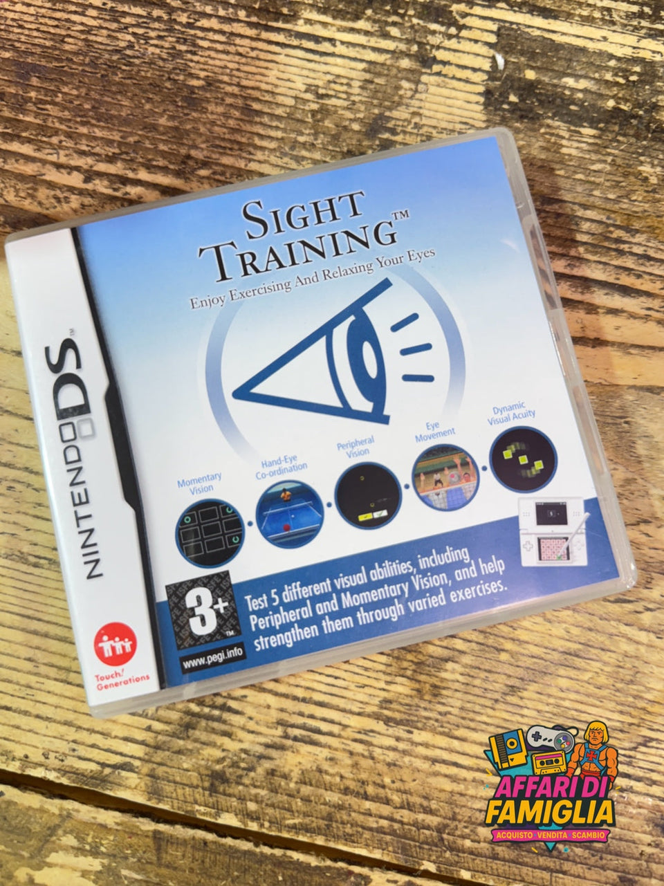 Gioco nintendo ds sight training