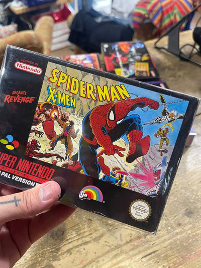Gioco Spiderman vs X Men Super Nintendo Pal Retrogame