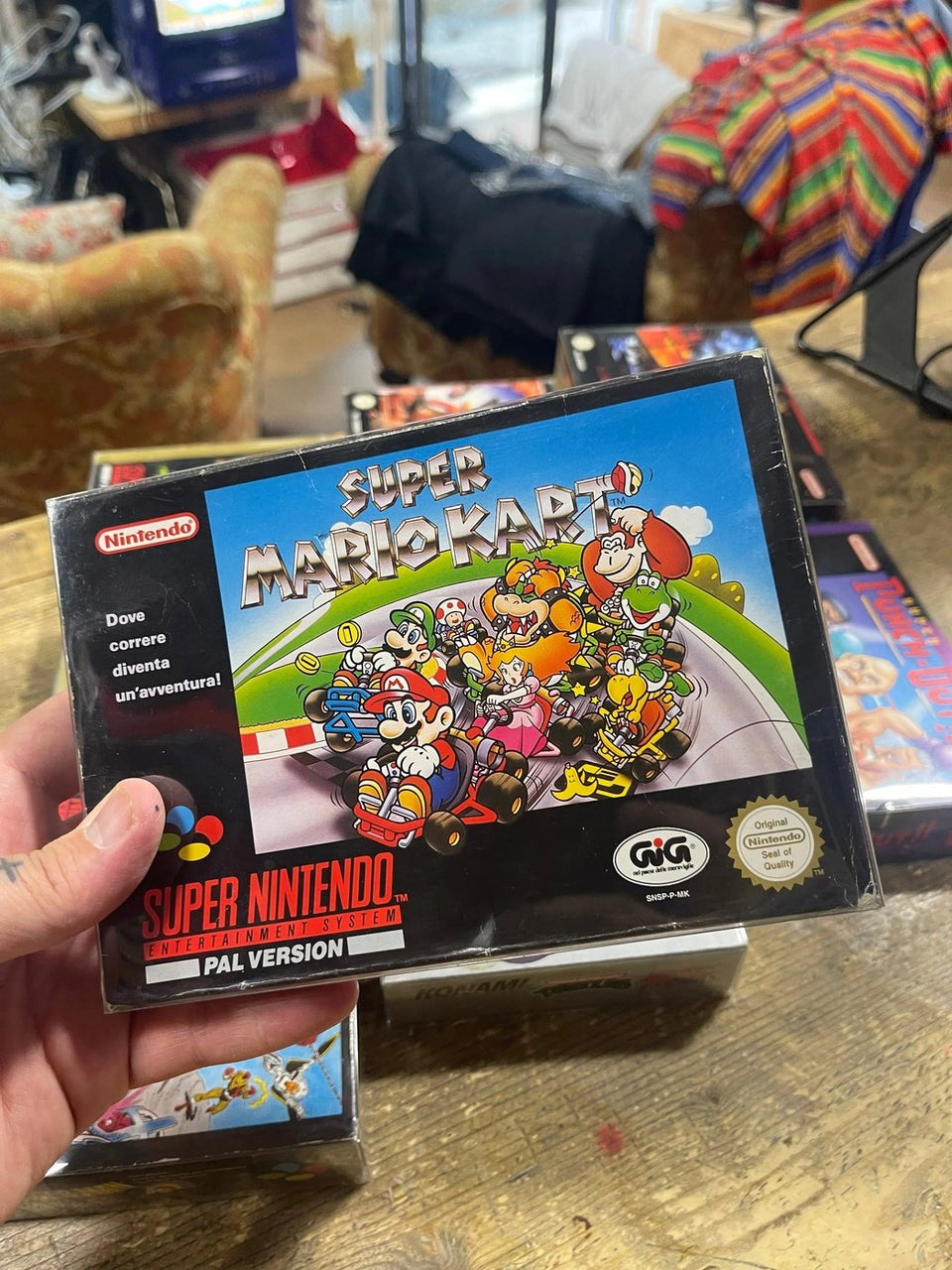 Gioco Super Mario Kart Super Nintendo Pal