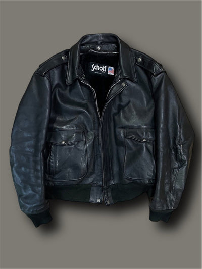 Schott pelle vintage vintage Tg 50 Thriftmarket BAD PEOPLE