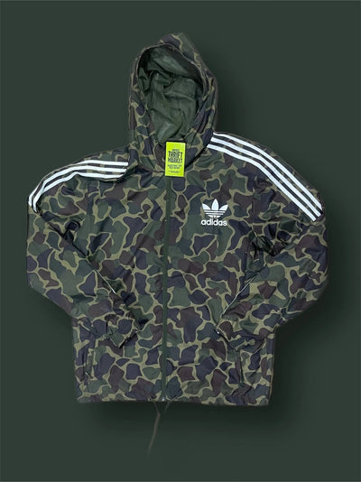 Giacca vento adidas full zip vintage tg L camouflage Thriftmarket