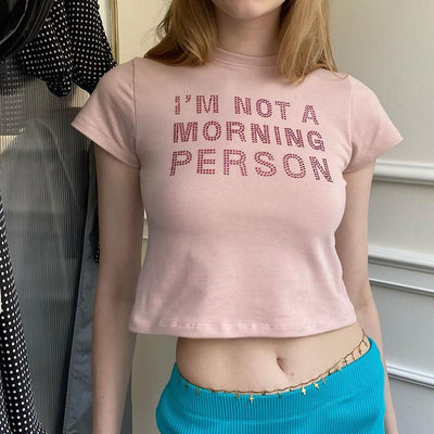 Tshirt Y2k 2000s print donna Pink MUST HAVE