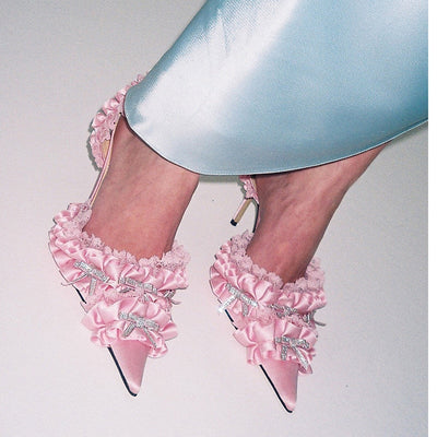 Tacco applicazioni donna rouge pink MUST HAVE