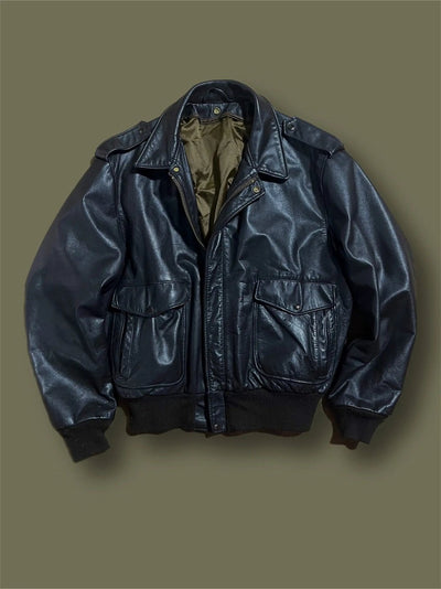 Schott pelle vintage vintage Tg 48 Thriftmarket