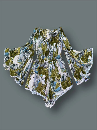 Tutina fantasia con manica trombetta tg unica Thriftmarket